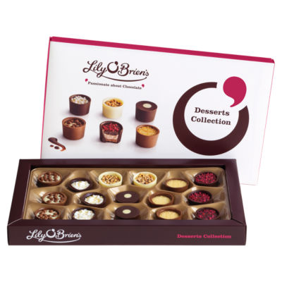 Lily O'Brien's Desserts Collection assorted chocolate box 210g, UK version