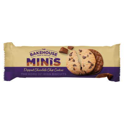 The Bakehouse Minis Dipped Chocolate Chip Cookies 150g (British brand)