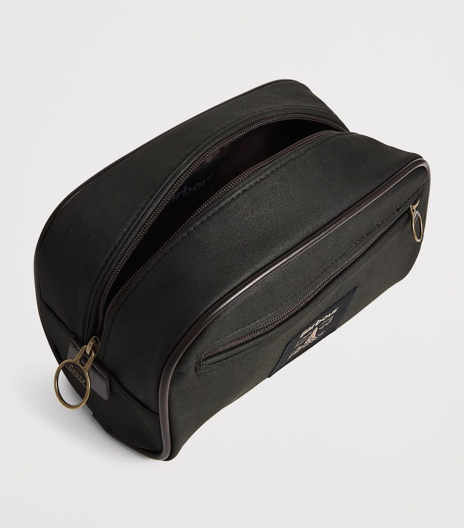 Barbour Wax-Coated Wash Bag