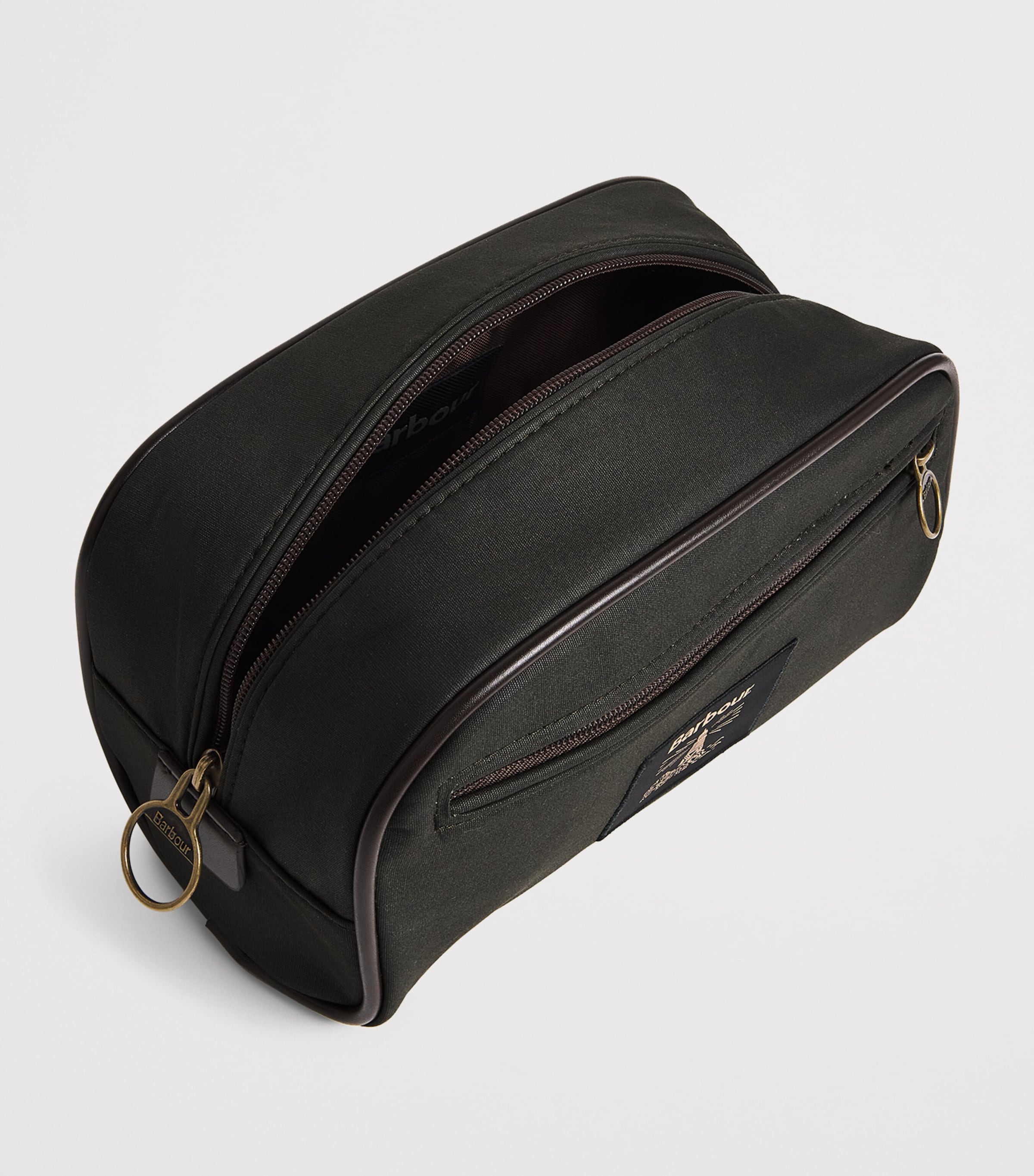 Barbour Wax-Coated Wash Bag