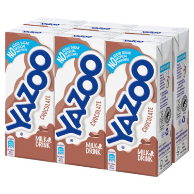 Yazoo chocolate milk drink 6 x 200ml (British brand)