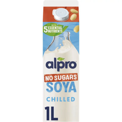 Alpro soya no sugar dairy free drink 1L - British product