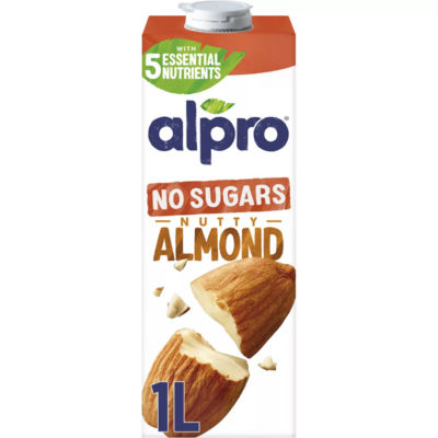 Alpro Almond No Sugar Long Life Dairy Free Drink 1L