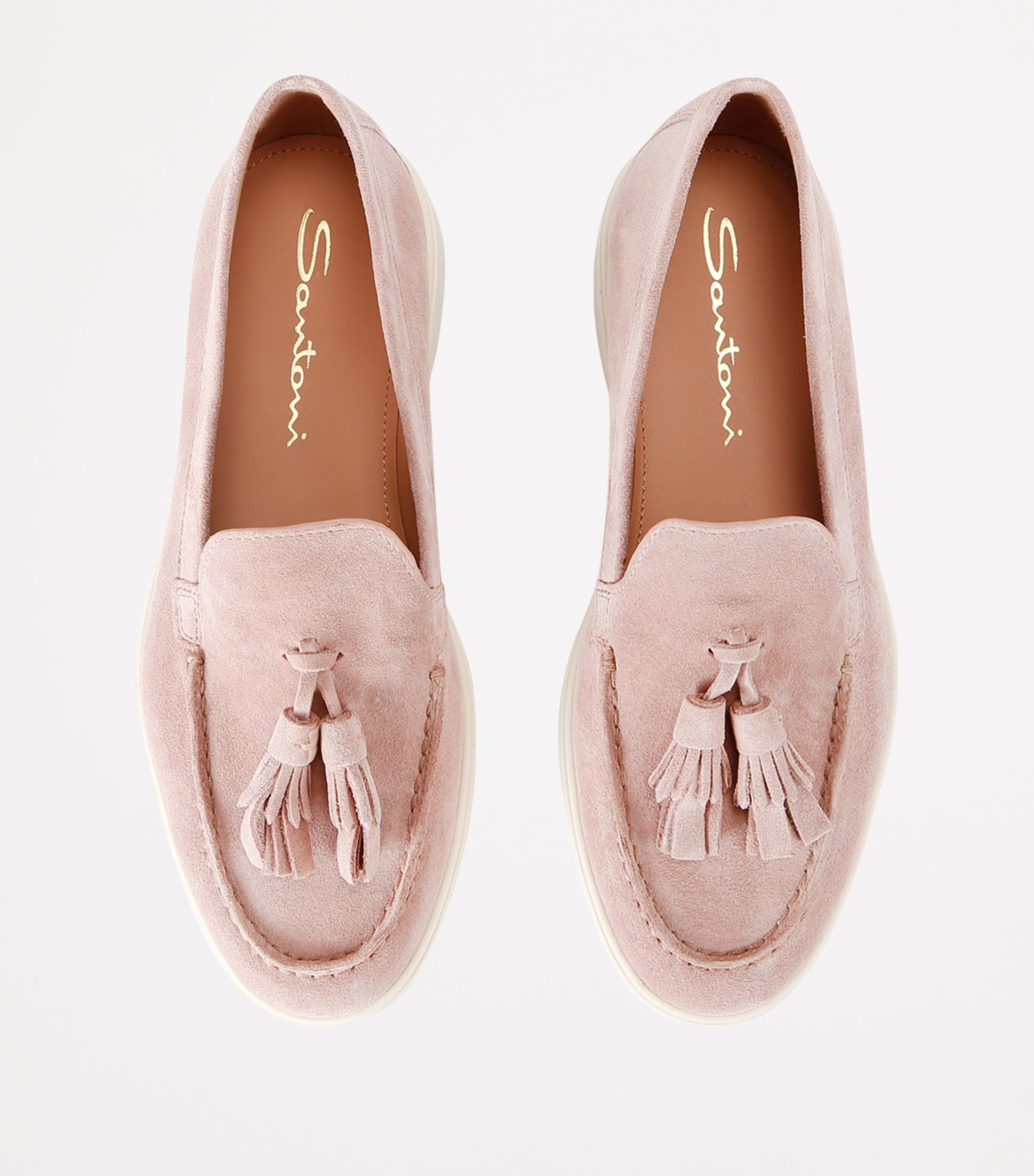 Santoni suede Feudal loafers (British brand)