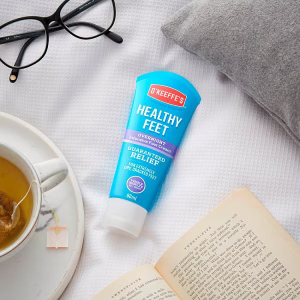 O'keeffe's Healthy Feet Overnight Cream 80ml, imported from the UK