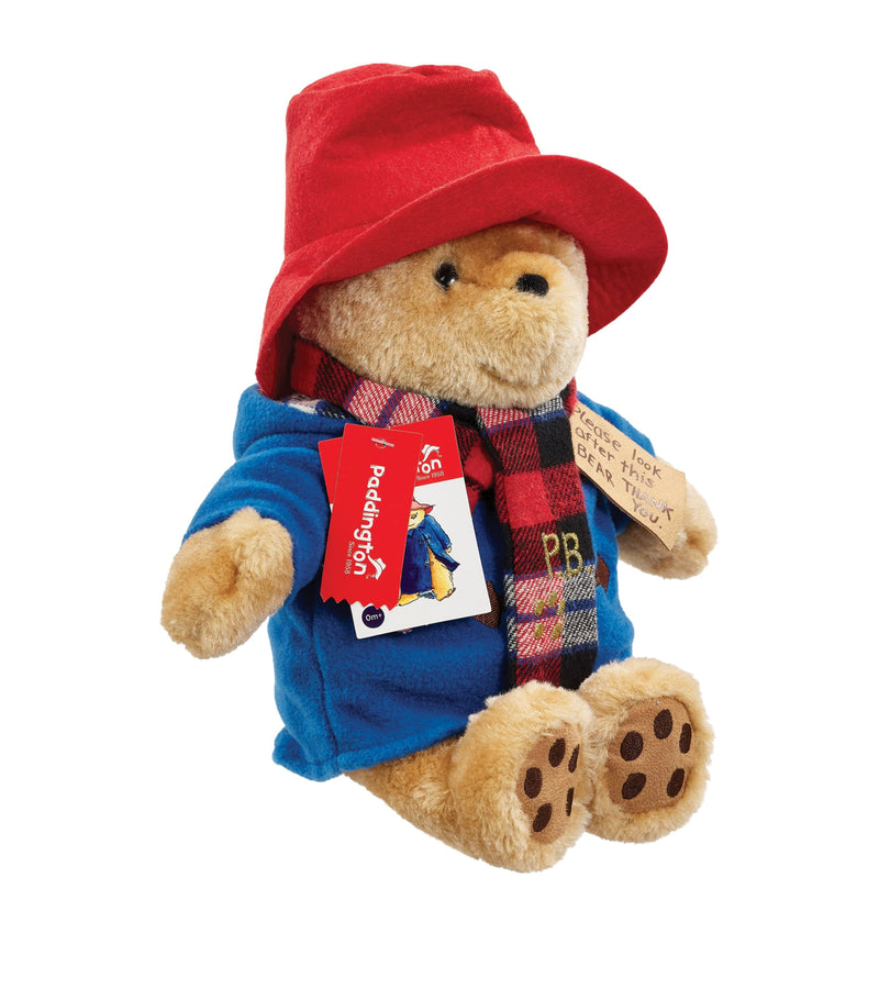 Paddington Bear soft toy with scarf 21cm, imported from the UK