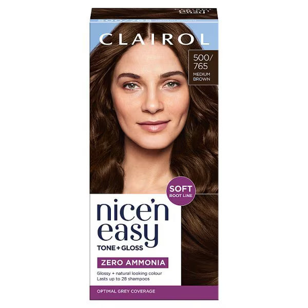 Clairol Nice n Easy Medium Brown hair dye - British product
