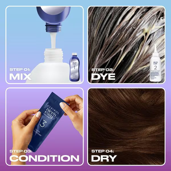 Clairol Nice n Easy Medium Brown hair dye - British product