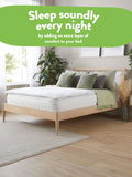 Slumberdown White Sleep Soundly Anti Allergy Mattress Topper 3cm (British brand)