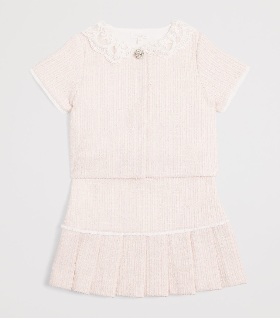 Patachou children's tweed top and skirt set for ages 3-14, imported from the UK