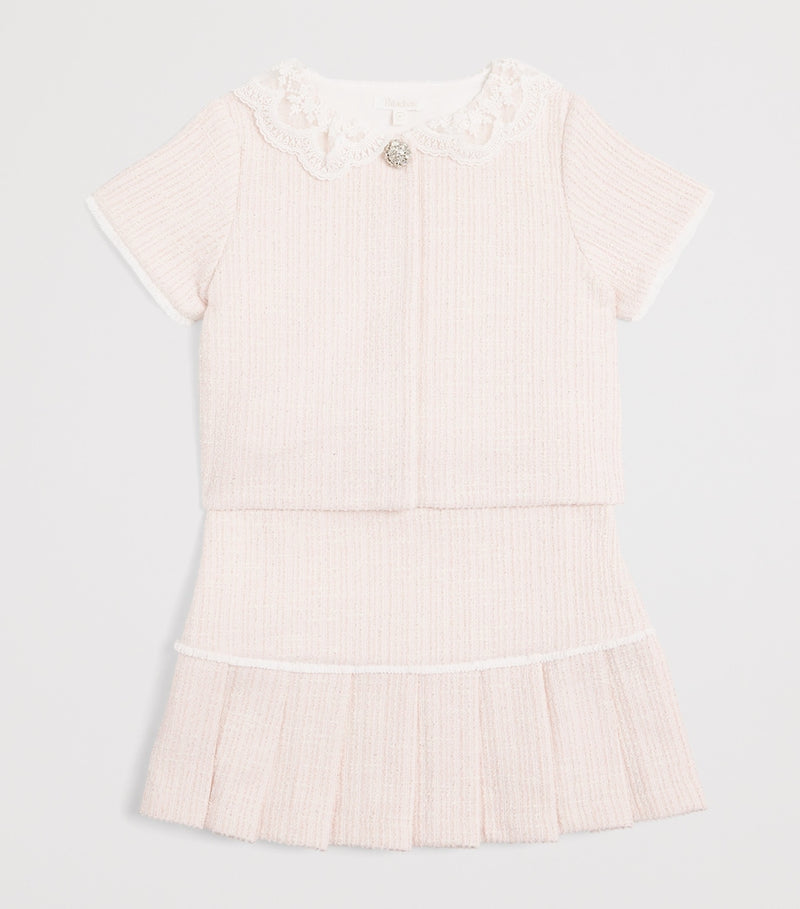 Patachou children's tweed top and skirt set for ages 3-14, imported from the UK