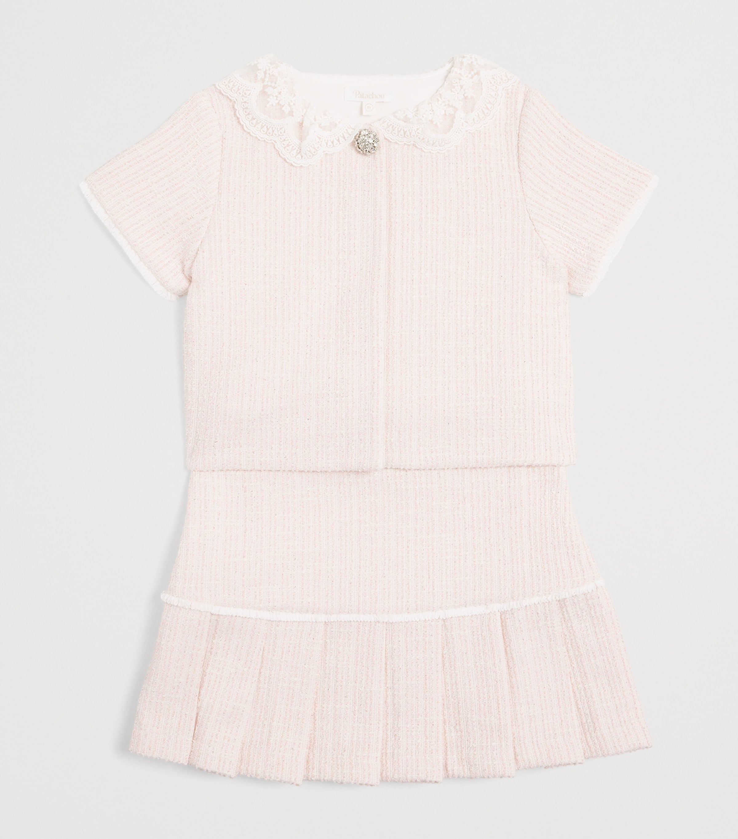 Patachou children's tweed top and skirt set for ages 3-14, imported from the UK