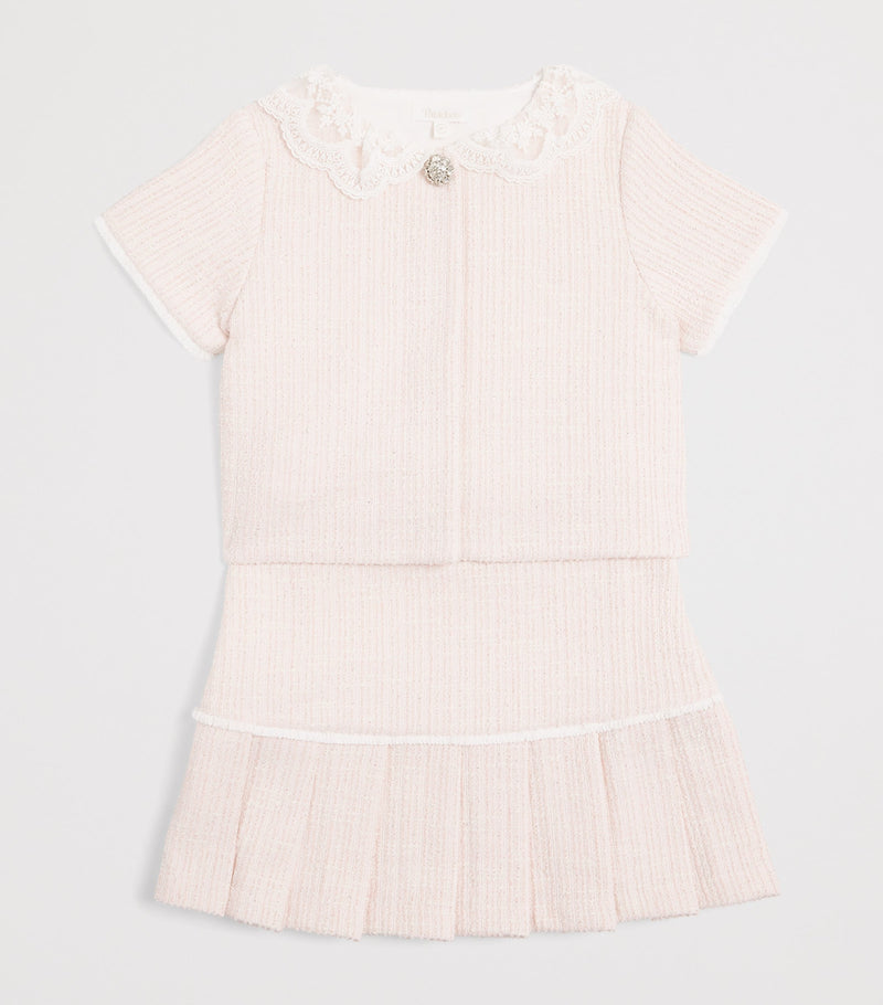 Patachou children's tweed top and skirt set for ages 3-14, imported from the UK