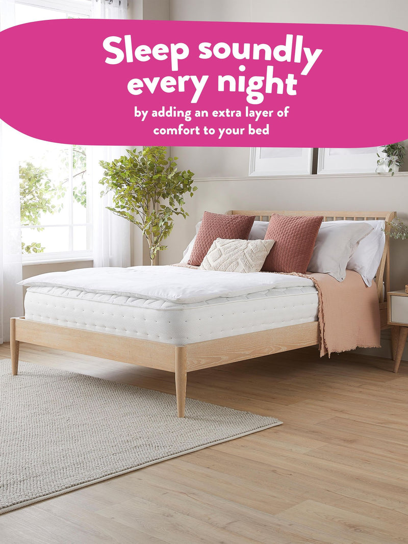 Slumberdown white breathable anti-slip mattress protector (British brand)