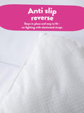Slumberdown white breathable anti-slip mattress protector (British brand)