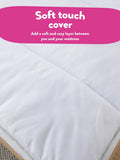 Slumberdown white breathable anti-slip mattress protector (British brand)