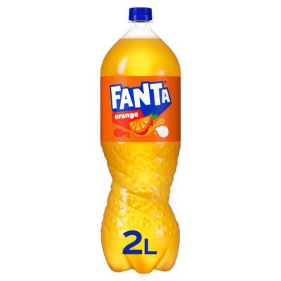 Fanta orange sparkling soft drink 2L - British product