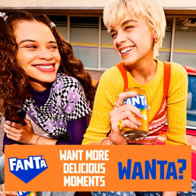 Fanta orange soft drink multipack 8 x 330ml cans - British product