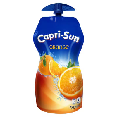 Capri-Sun orange juice pouch 330ml - British product