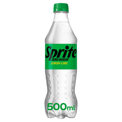 Sprite Zero Sugar lemon lime soft drink 500ml (British brand)