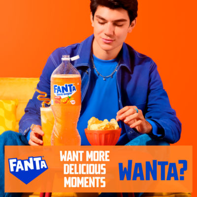 Fanta Orange Zero sugar free fizzy drink 2L - British product