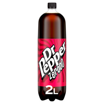 Dr Pepper Zero sugar-free cola 2L - British product