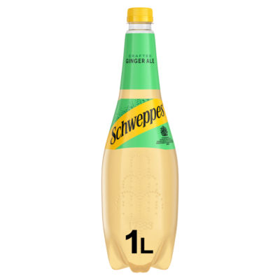 Schweppes Canada Dry Ginger Ale 1L bottle (British brand)