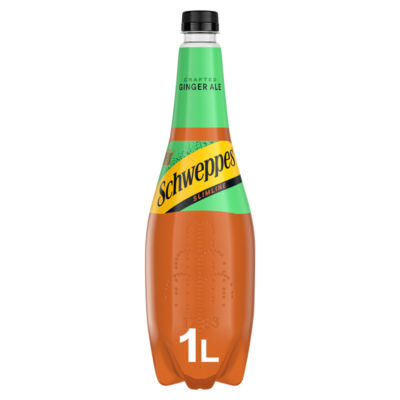 Schweppes Ginger Ale Slimline 1L Bottle (British brand)