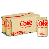 Coca-Cola Diet Coke No Caffeine 8 x 330ml cans - British product