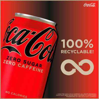 Coca-Cola Zero Sugar Zero Caffeine multipack 8 x 330ml - British product