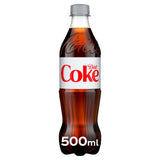Diet Coke sugar-free cola drink 500ml bottle - British product