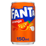Fanta Orange sparkling soft drink 150ml can - British product