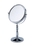 Showerdrape Chrome Vanity Mirror Round 5x Magnification Reversable Rho