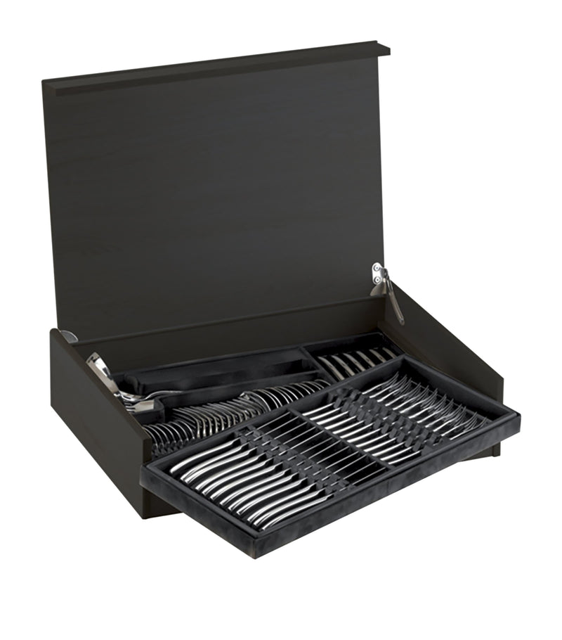 Bugatti Satin Stainless Steel Natura 75-piece cutlery set - British product