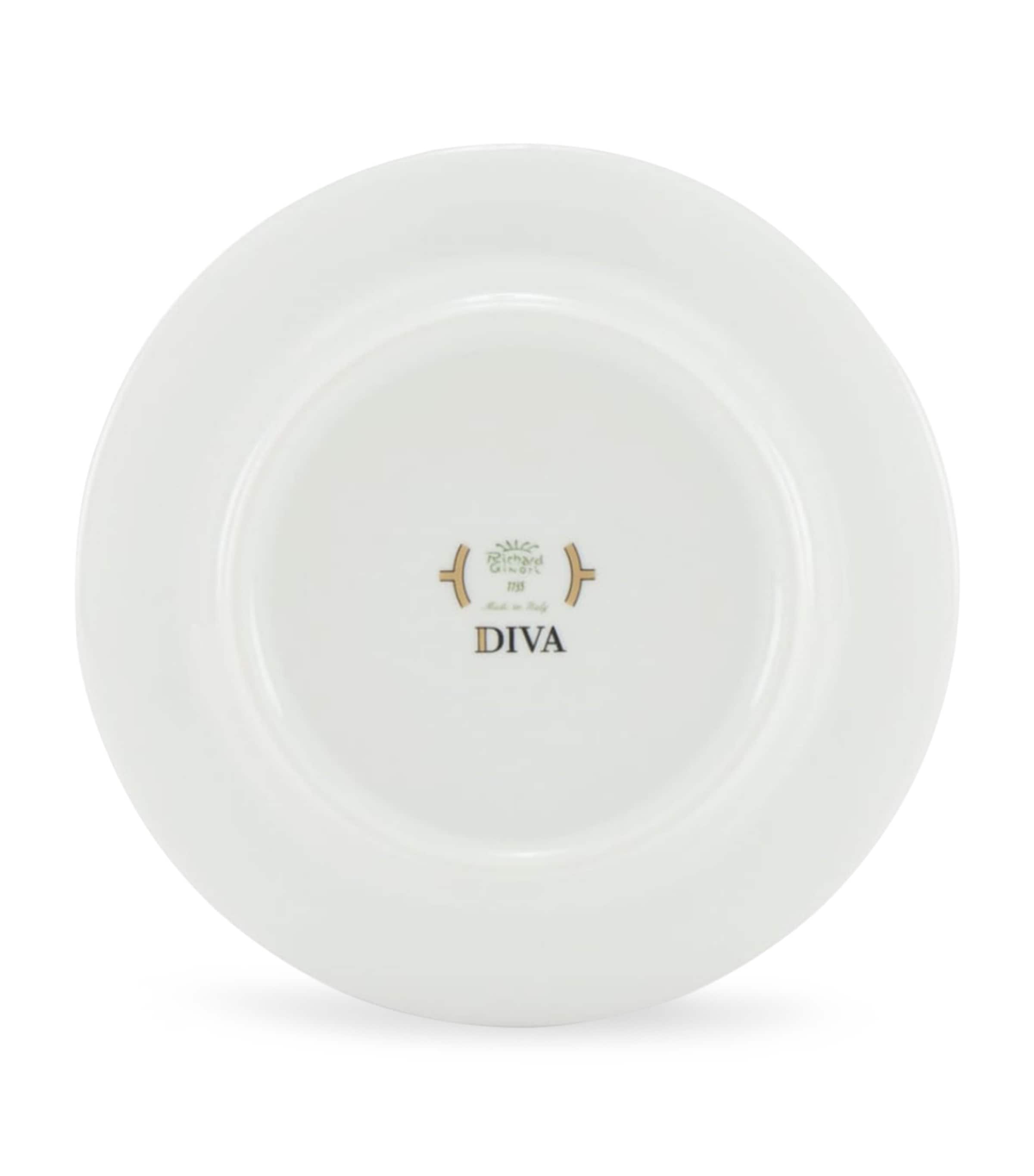 GINORI 1735 bread plate Colonna Diva Rosa 17cm, UK version