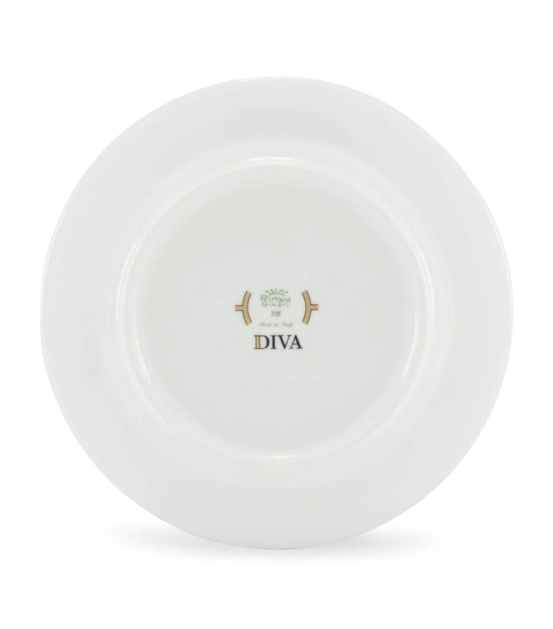 GINORI 1735 bread plate Colonna Diva Rosa 17cm, UK version
