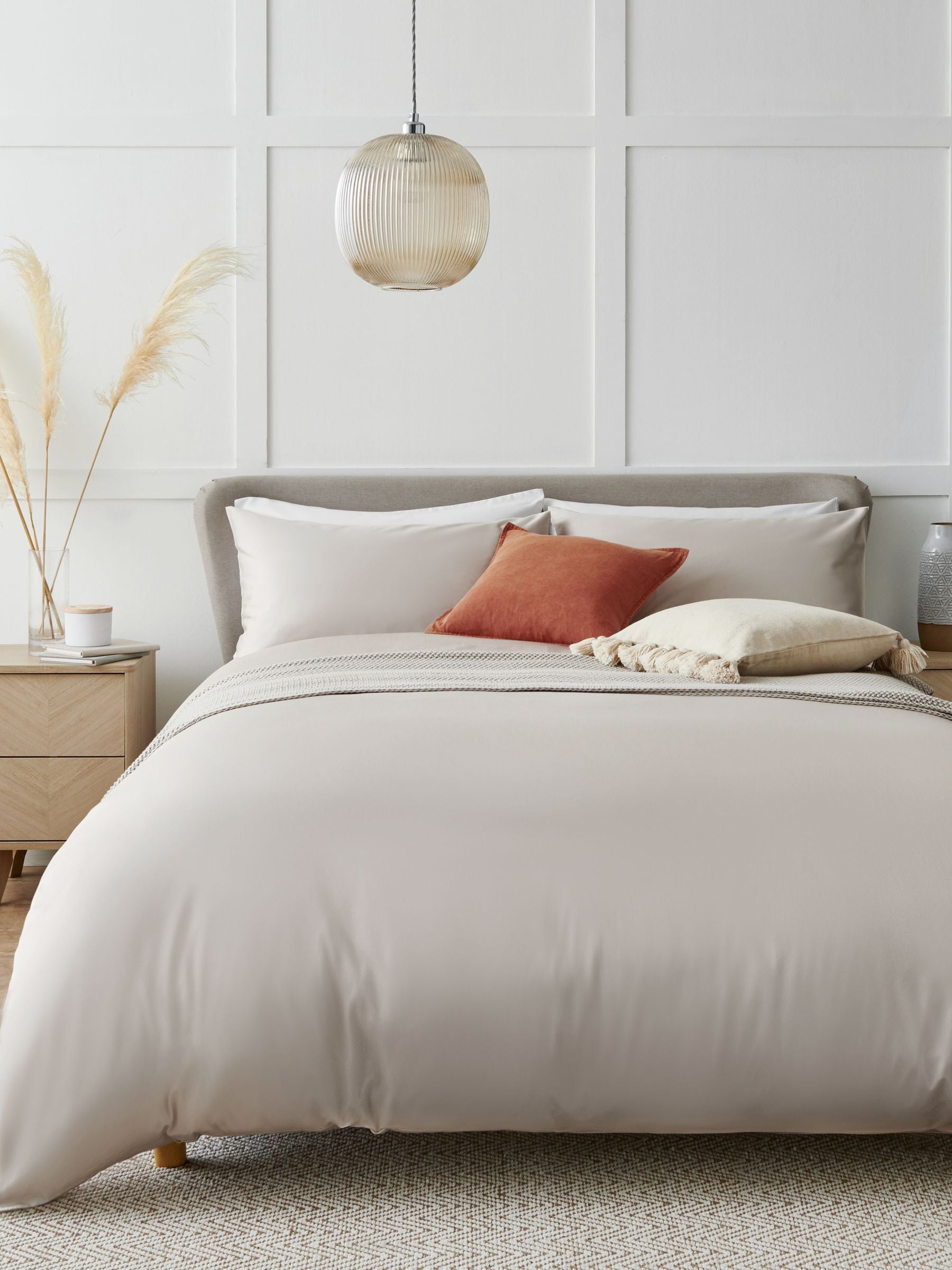 Egyptian cotton duvet cover set with 400 thread count (British brand)