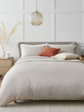 Egyptian cotton duvet cover set with 400 thread count (British brand)