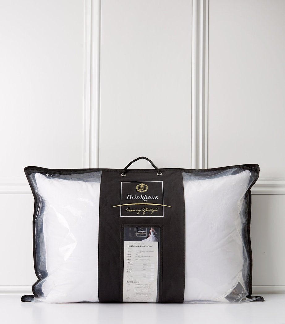 Brinkhaus Hungarian Goose Down Pillow 50cm x 75cm - British product