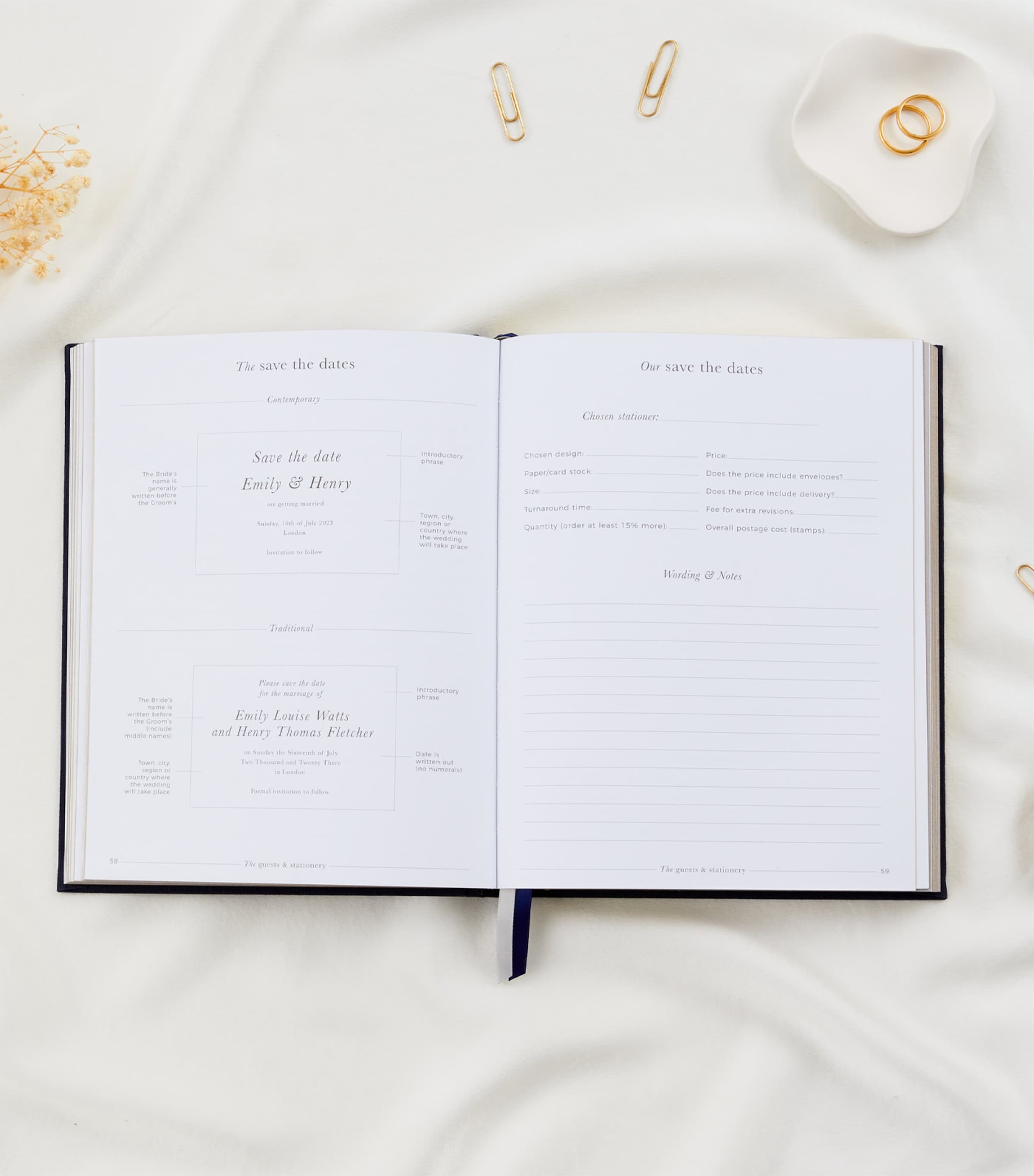 Blush and Gold My Wedding Planner Journal