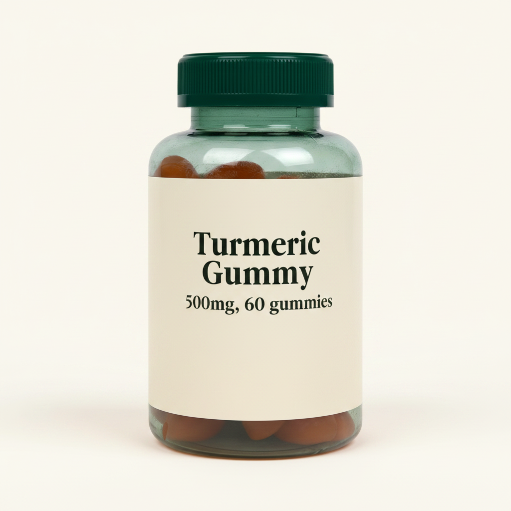 Holland & Barrett Turmeric Gummy Orange Flavoured 60 Chewables, UK version