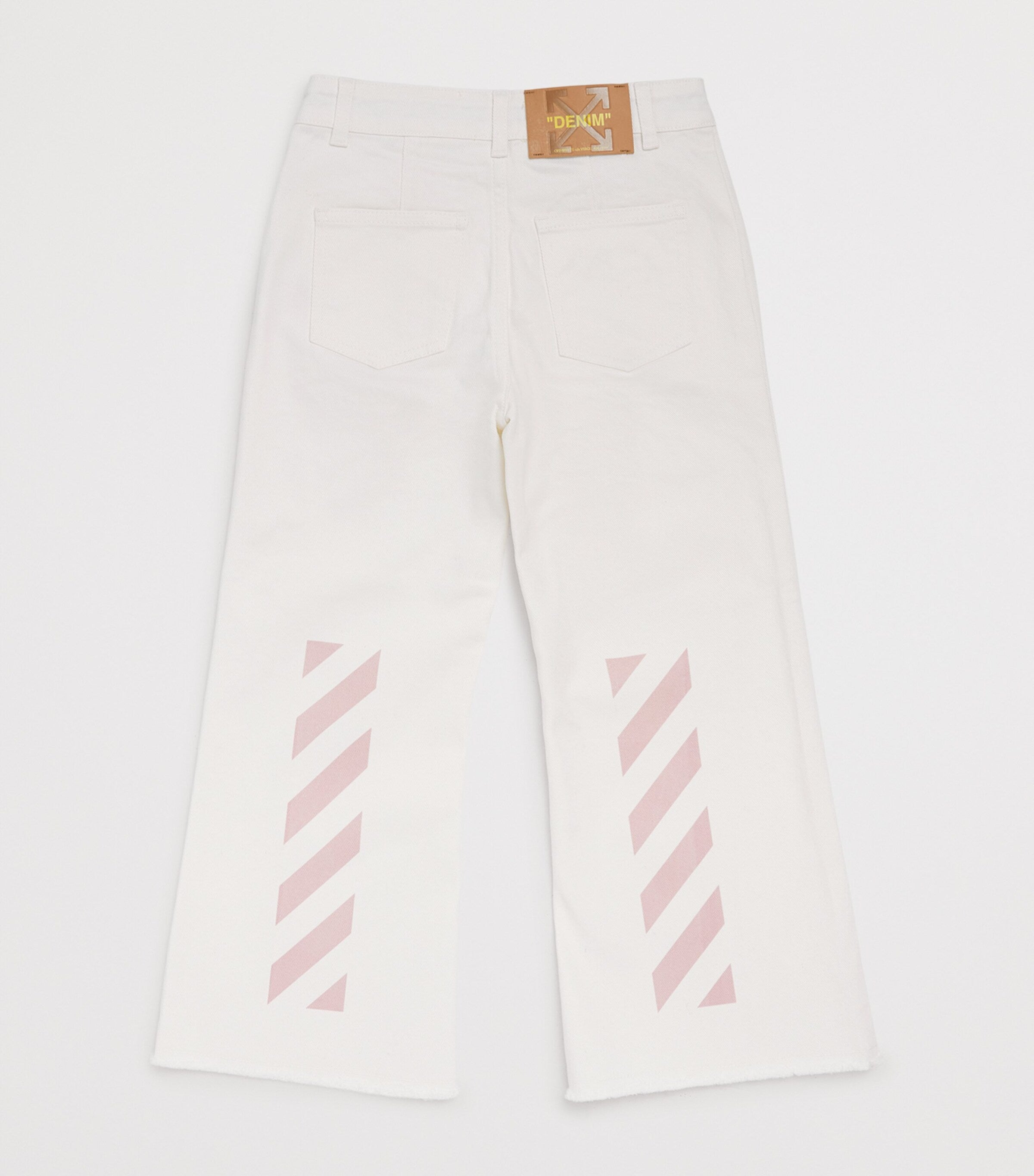Off-White Kids Bookish Diagonal Straight Jeans 4-12+ years, imported from the UK