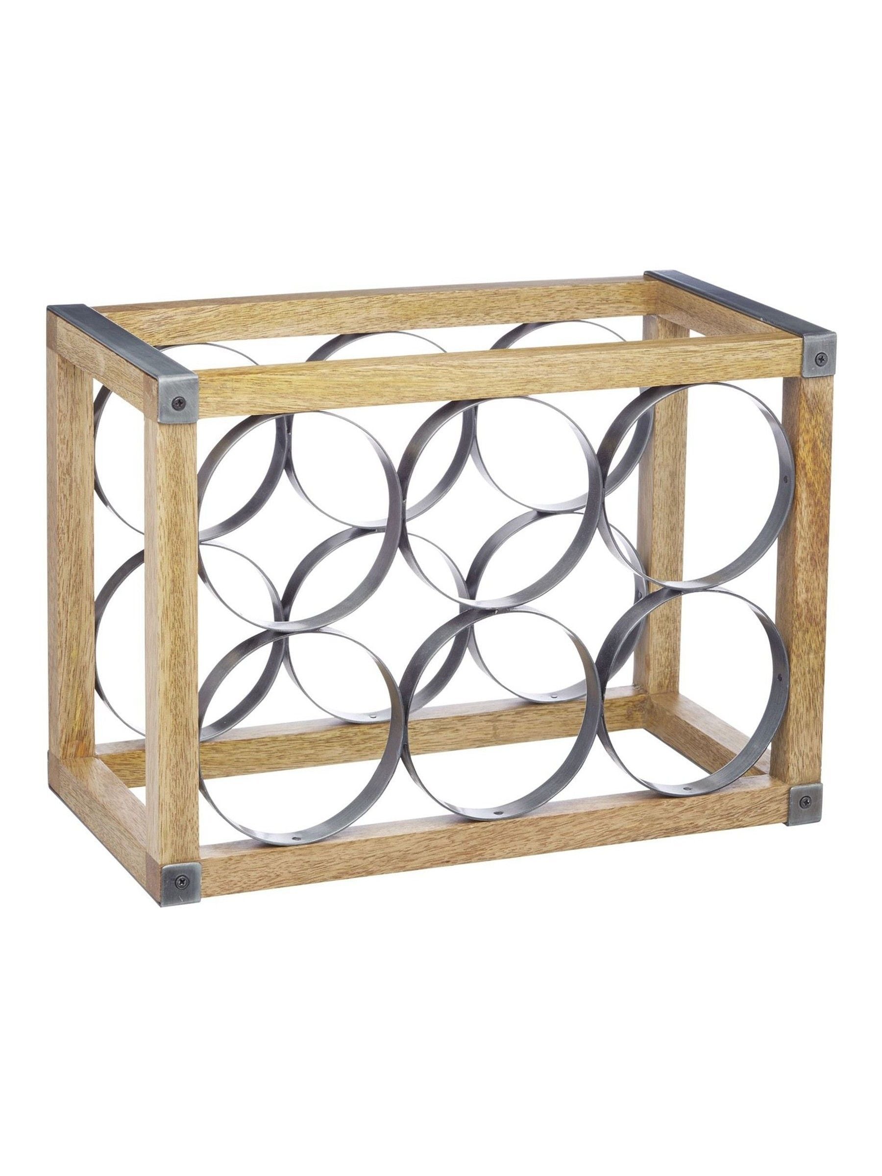 Industrial Kitchen Brown Wine Rack