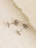 Sterling silver star stud earrings 0.5cm (British brand)