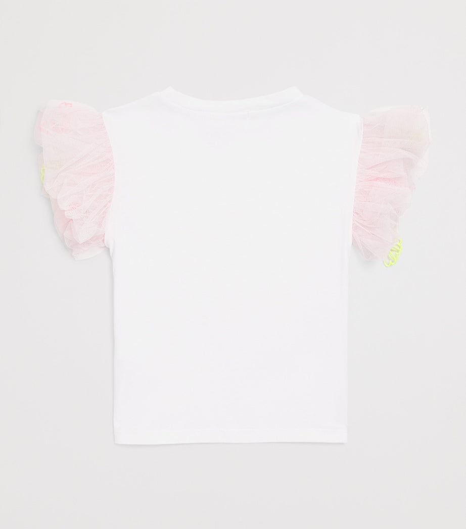 Billieblush Cotton Tulle-Sleeve T-Shirt (3-12 Years)