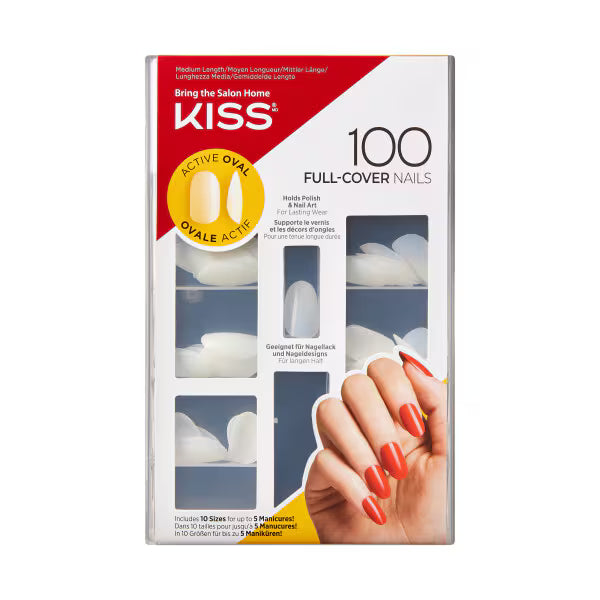 DNR Kiss Oval Nail Cover Kit 100pcs - British product