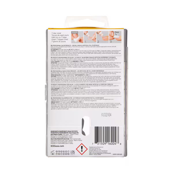 DNR Kiss Oval Nail Cover Kit 100pcs - British product