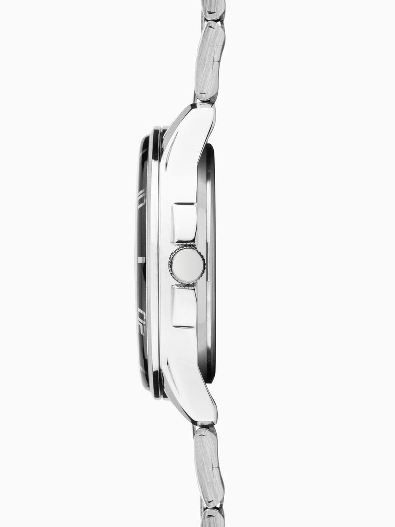Sekonda Silver Midnight Analog Watch 44mm With Stainless Steel Bracelet (British brand)