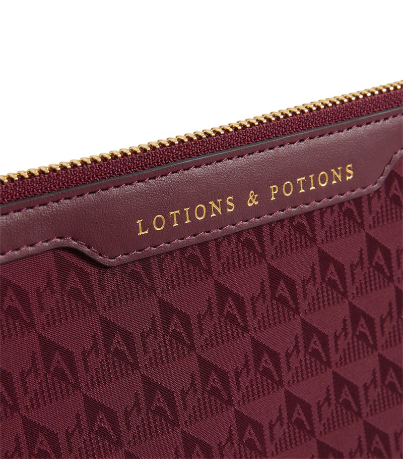 Anya Hindmarch Logo Jacquard Lotions and Potions Toiletry Pouch - British product