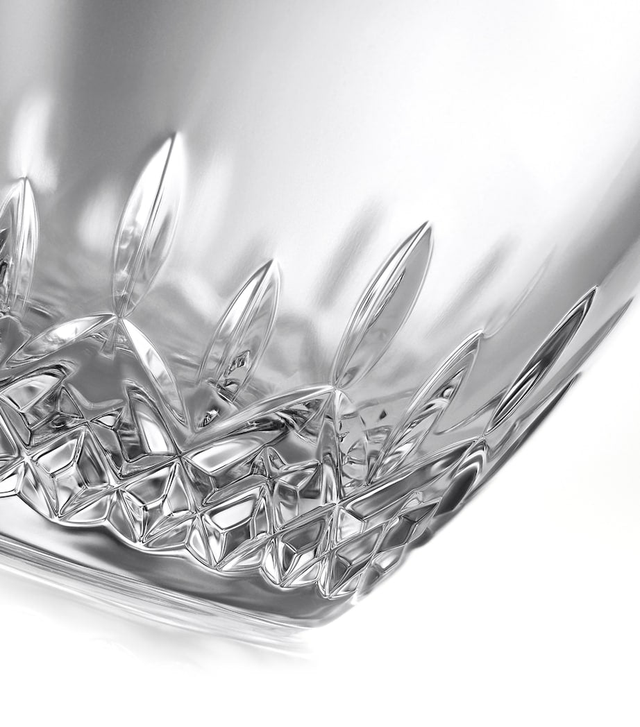 Waterford crystal ice bucket with matching tongs, 19.5cm high (British brand)